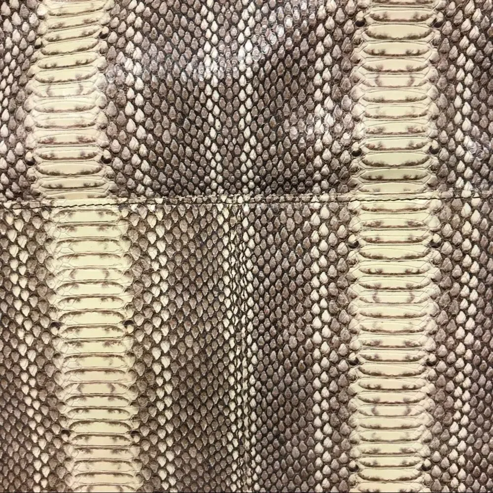 Elaine Turner “Stacy” Hobo Bag-Striped Python-New With Tags-Dust Bag-Leather